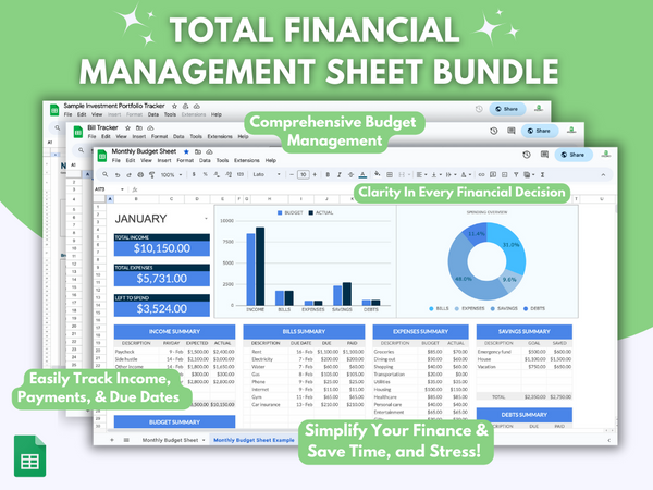 Total Financial Management Sheet Bundle