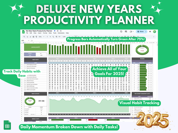 Deluxe New Years Productivity Planner